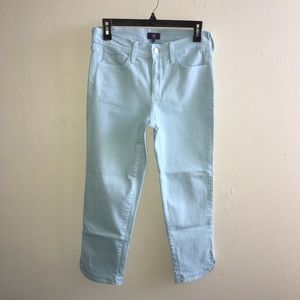 NYDJ Not Your Daughter Jeans Kaelin Skimmer Jacquard Stellar Blue Size 4